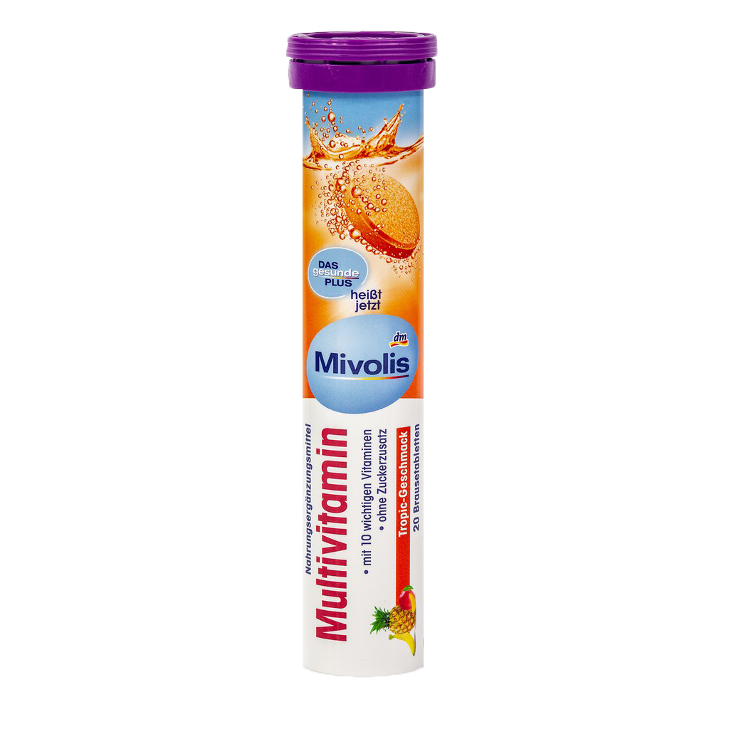 วิตามินเม็ดฟู่ฝาม่วง Mivolis Multi Vitamin วิตามินมิโวลิส วิตามินรวม แท้ 100% จากประเทศเยอรมัน