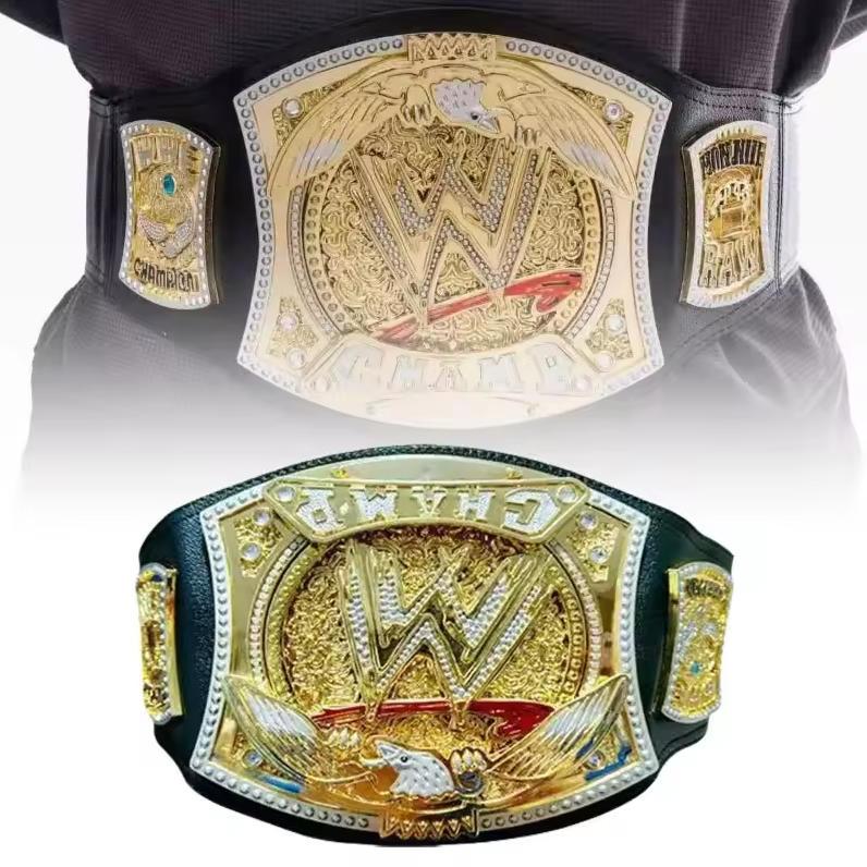 พร้อมส่ง ใหม่ WWE Championship เข็มขัดคอสเพลย์ มวยปล้ําอาชีพ สีทอง สําหรับเด็ก