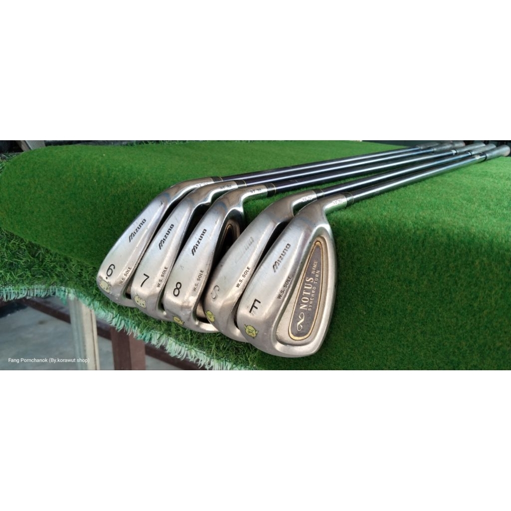 ไม้กอล์ฟมือสอง ชุดเหล็ก Mizuno NOTUS, ก้านกราไฟต์ FLEX-R มีเหล็ก 6-7-8-*-S-F *กริปมีฉีกดังรูป