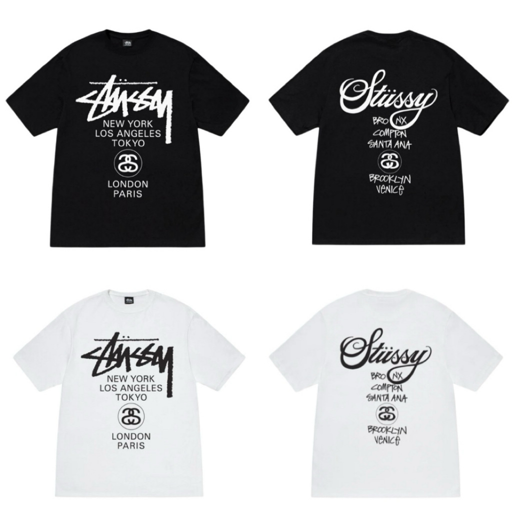 [ พร้อมส่ง ]Stüssy (US) World tour tee
