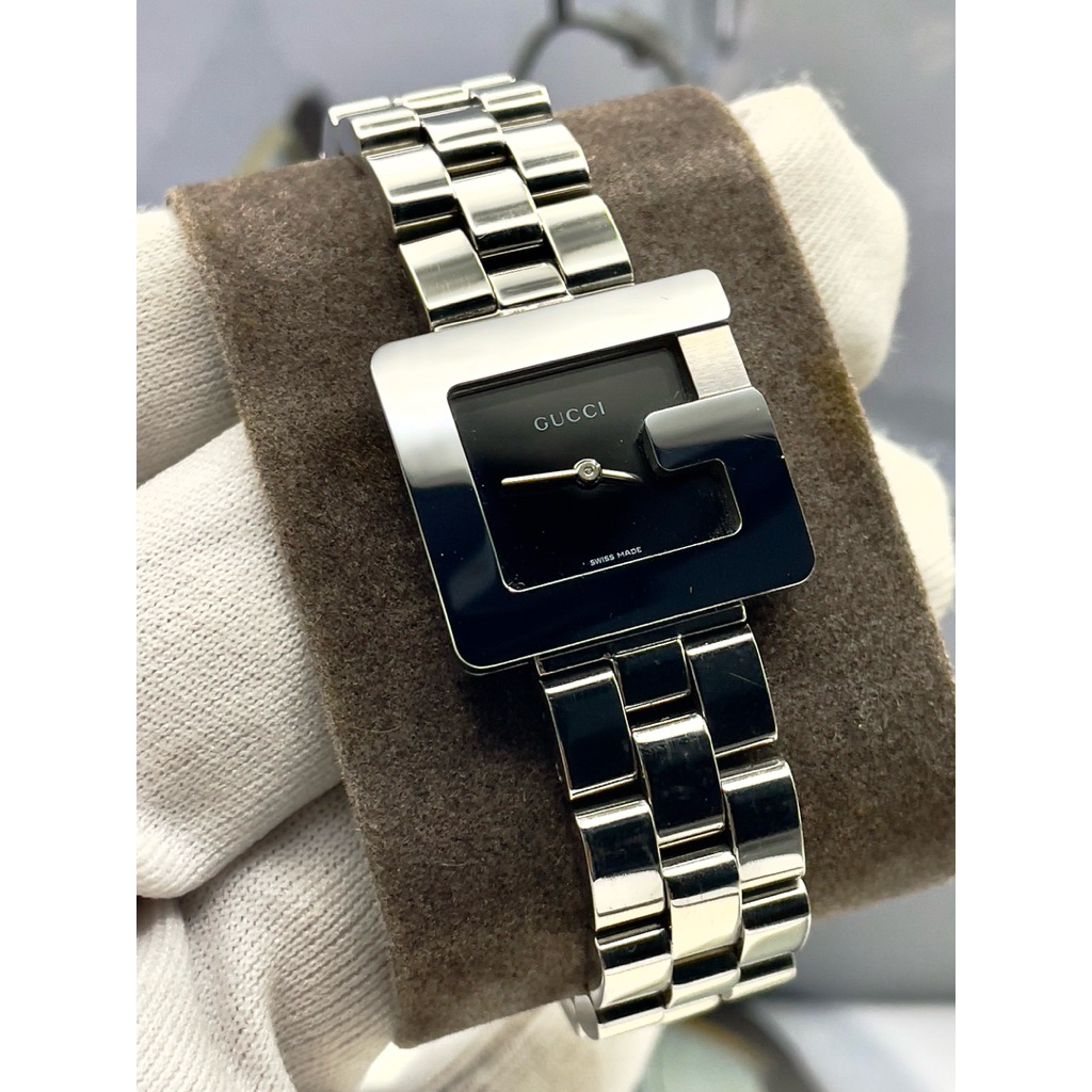 Gucci 3600L Quartz Swiss Ceramic/Steel นาฬิกามือสอง ของเเท้100%