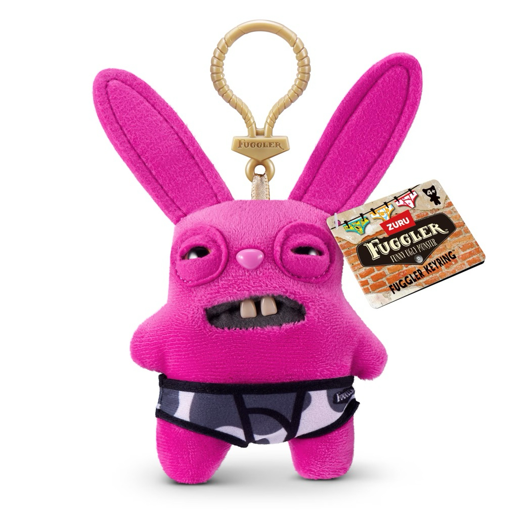 Fuggler Keyring Serious 3 สีชมพู