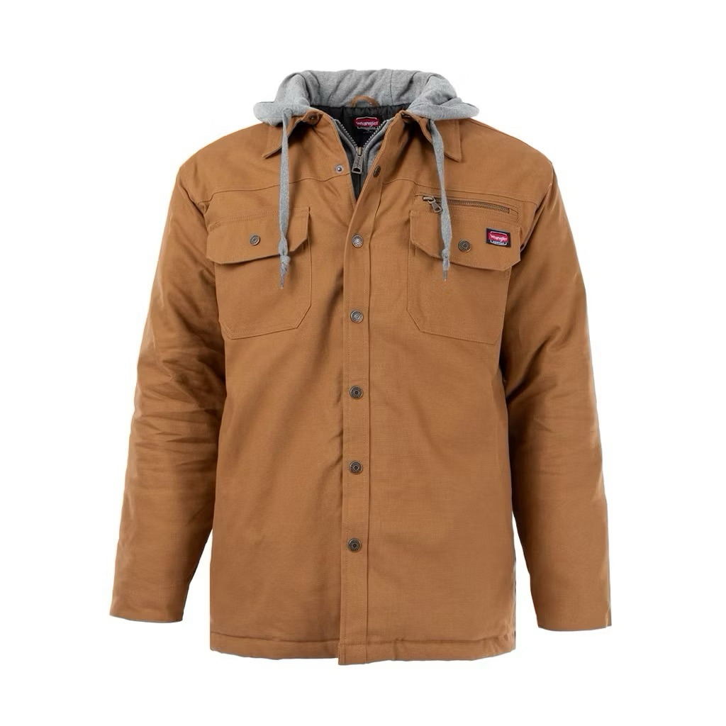 เสื้อแจ็คเก็ต เสื้อนอก  Wrangler Workwear Men's Quilted Lined Shirt Jacket  งานแท้ (JK670）