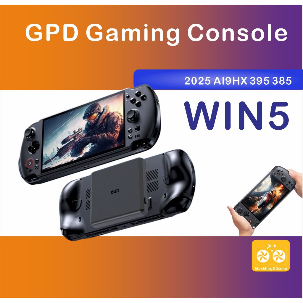 GPD Game Console WIN 5 AI HX 370 385 395 Winmax2 2025  WIN 4 8840U AI HX370 ใหม่ด้วย oculink port