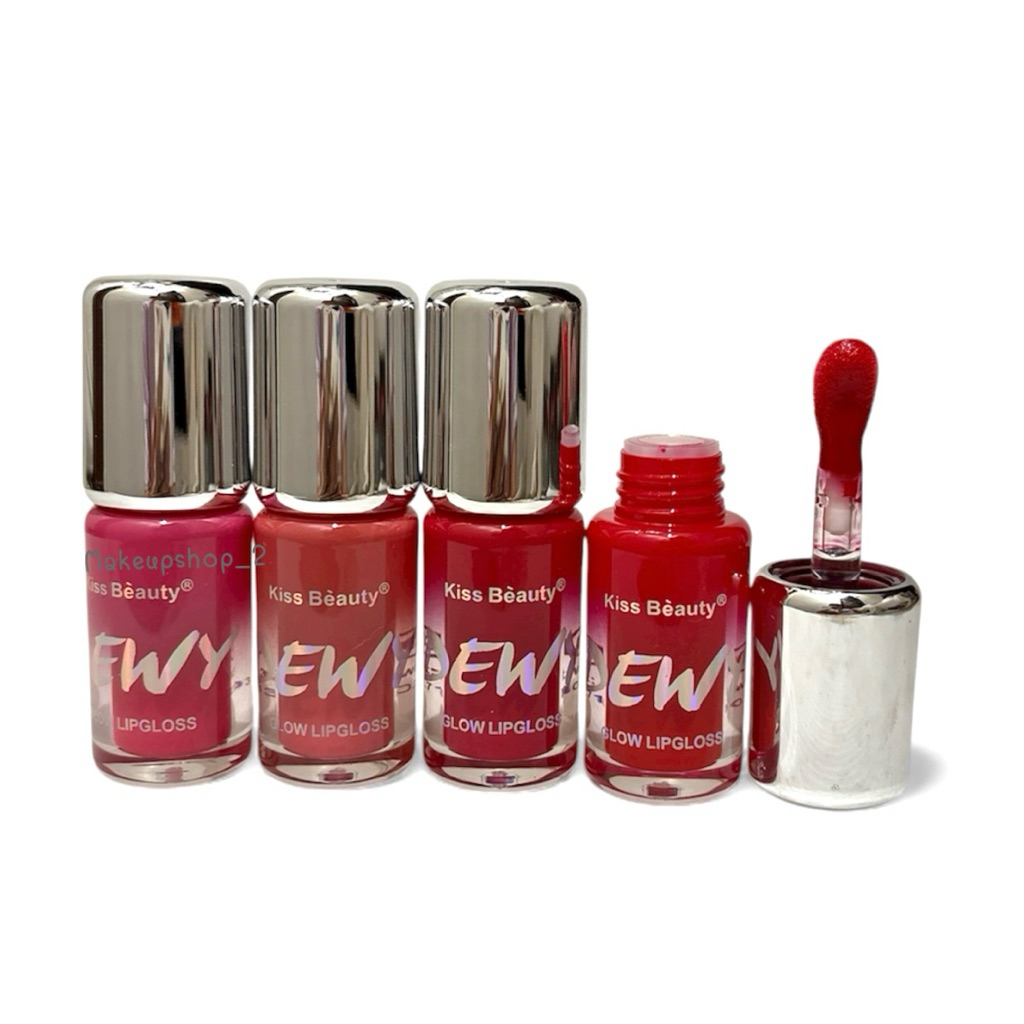 ลิปกลอส ออย Kiss Beauty DE WY GLOW LIPGLOSS หัวแปรงใหญ่ รูปที่ 3