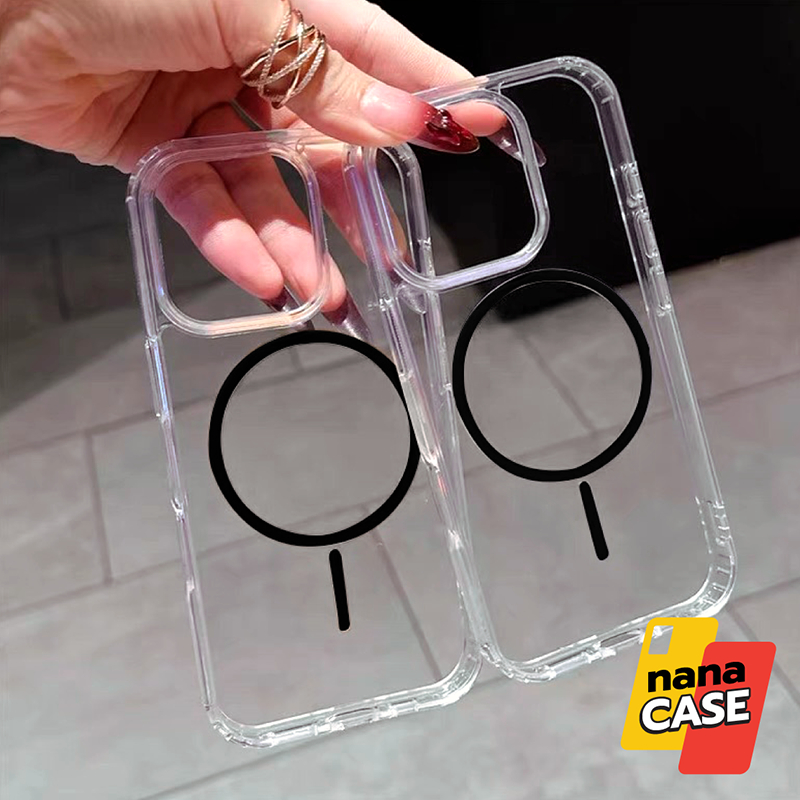 Case เคสใสแม่เหล็ก สำหรับรุ่นIphone i6 i7 i8 SE2020 i6Plus i7Plus i8Plus