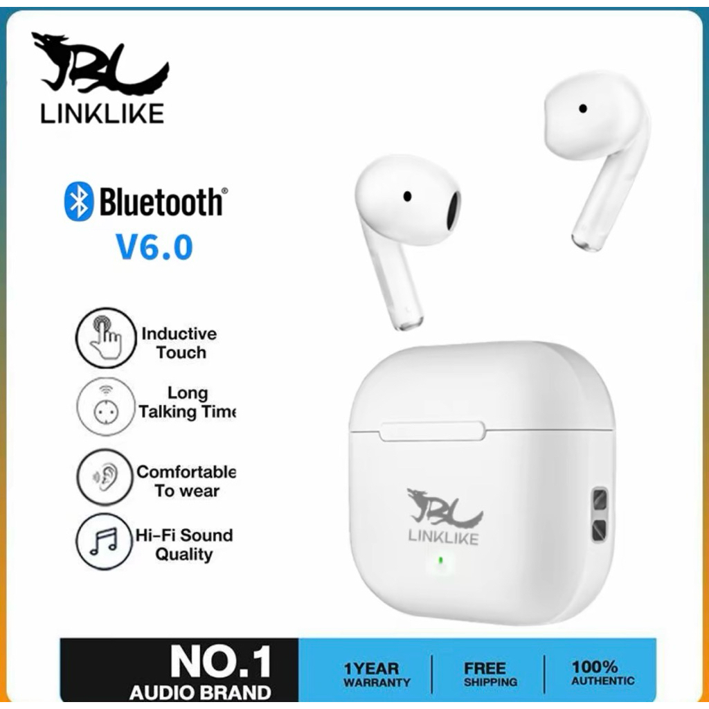 JBL linklike phantom2 บลูทูธไร้สาย 5.3 HiFi HD call หูฟังบลูทูธลดเสียงรบกวนกันน้ําพร้อมไมโครโฟน