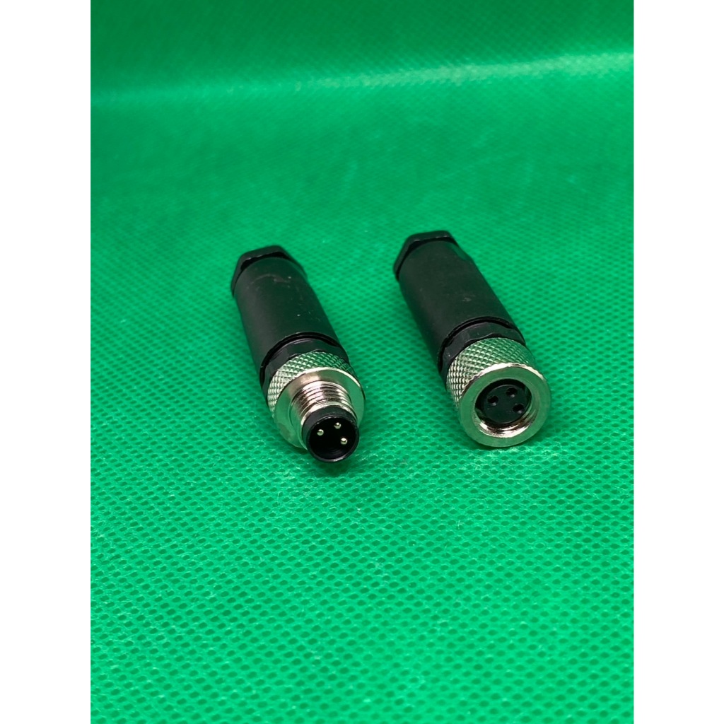 Easyturn 1Pc M8 Sensor Connector 3/4 Pin Male/Female Straight Angle Plug