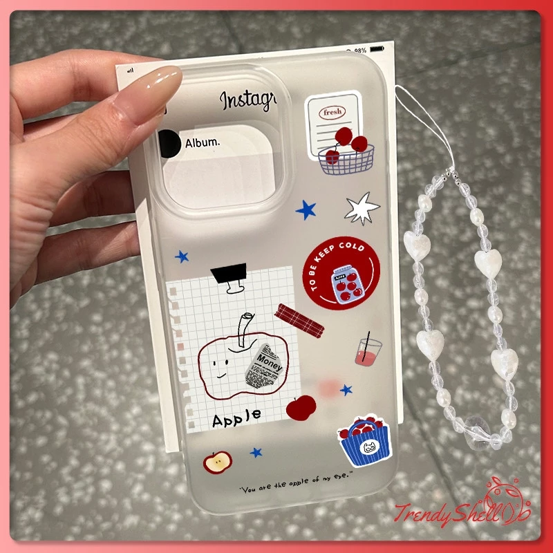 เคสโทรศัพท์ สำหรับ iPhone 17 Pro 11 13 16 Pro Max Case iPhone 13 17 15 Pro Max 12 14 13 Pro Max ดอกไม้น้ำแข็งใสก็น่ารัก