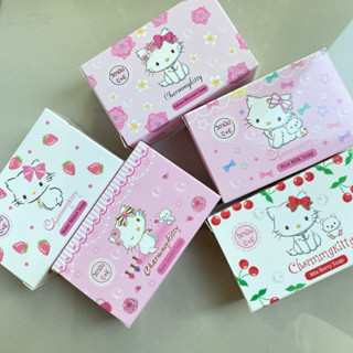 สบู่กลิ่นหอมอ่อนๆ วิตามินC+E กล่องลาย Kitty