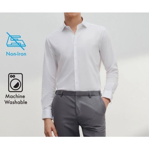 G2000 เสื้อเชิ้ตแขนยาวแบบทางการสำหรับผู้ชาย ทรง Smart Fit รุ่น 4612129200 WHITE
