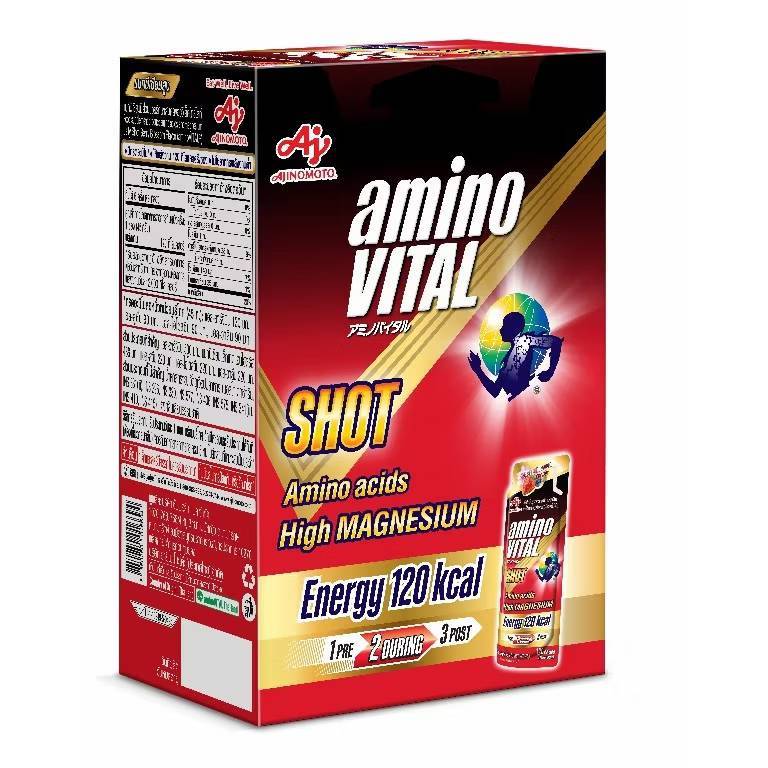 aminoVITAL Red Shot High Magnesium เจลพลังงานผสมกรดอะมิโนและแมกนีเซียม กลิ่นเบอร์รี่และซากุระ 45กรัม 6ซอง/กล่อง - รูปที่ 5