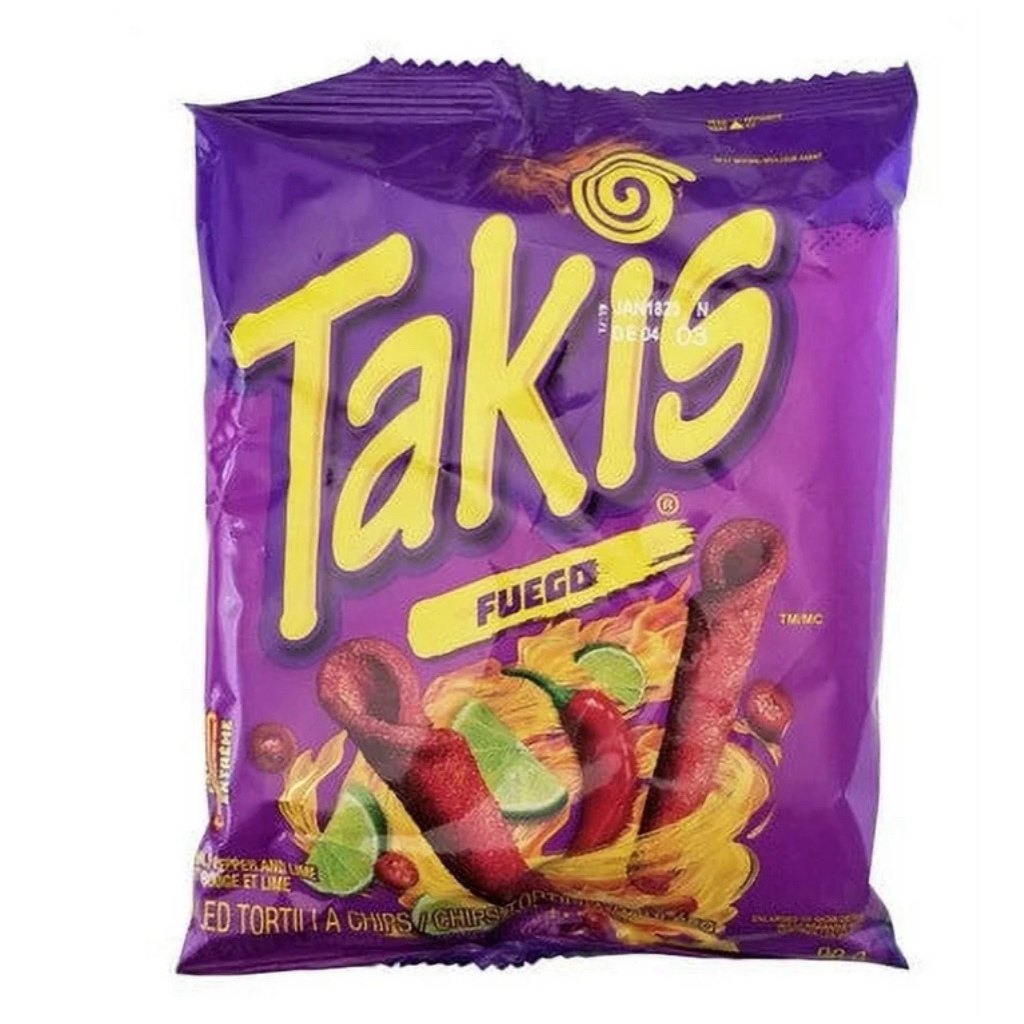 TAKIS Rolled Corn Tortilla Chips ขนาด 28.4กรัม ขนมเผ็ดยอดฮิตตลอดกาลจากอเมริกา
