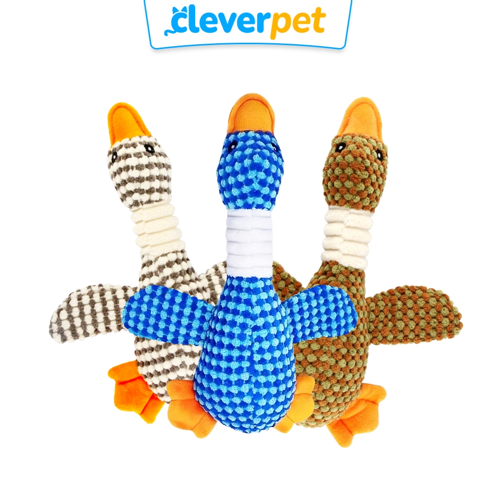 [ส่งฟรี🇹🇭] CleverPet ของเล่นสุนัข Sophie The Duck บีบมีเสียง ตุ๊กตาเป็ด หมา Dog Toy