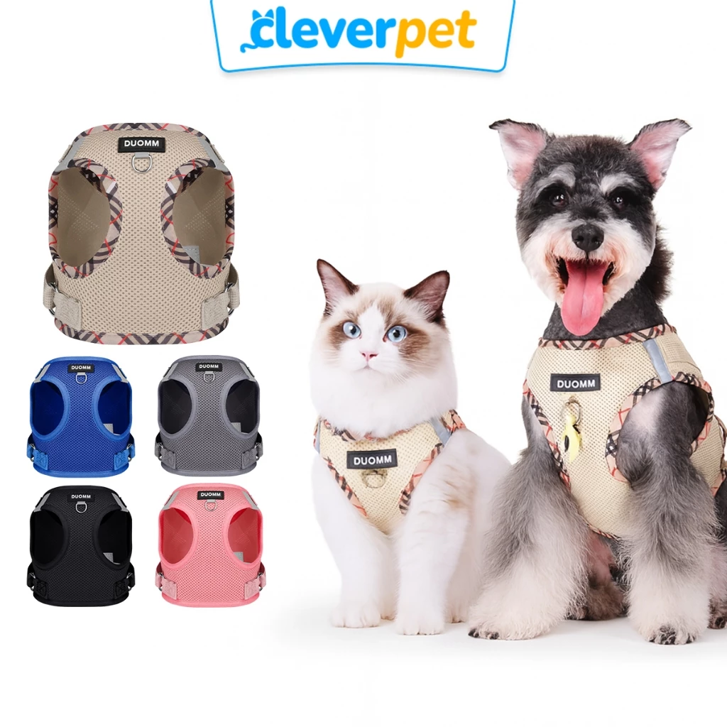 [ส่งฟรี🇹🇭] DUOMM สายรัดอกสุนัข แมว เสื้อรัดอกหมา ระบายความร้อน สะท้อนแสง Dog Harness Cleverpet
