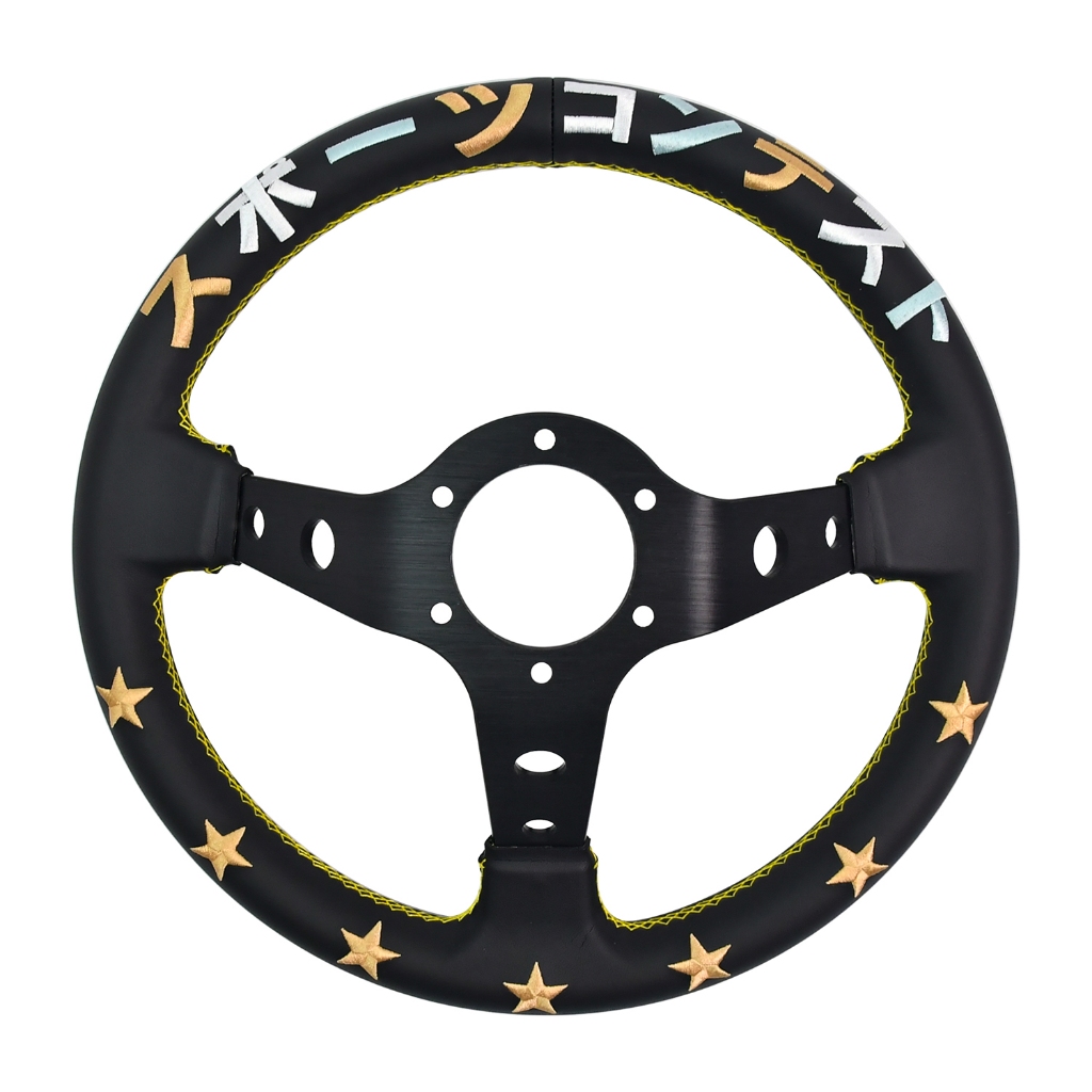 Brideหนังไมโครไฟเบอร์ พวงมาลัยรถยนต์ เพิ่มความสปอร์ตให้กับรถใส่ได้กับรถทุกรุ่น งานดี รถพวงมาลัยกีฬา - รูปที่ 4