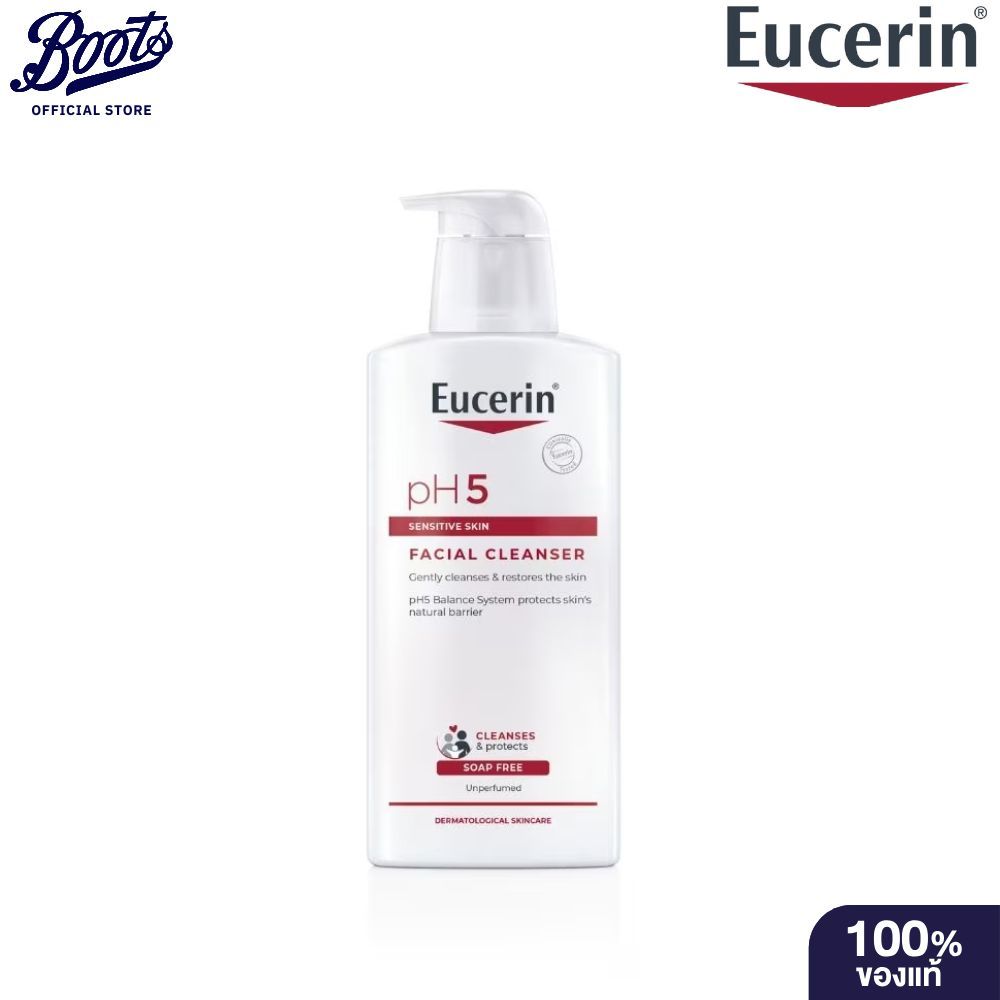 Eucerin Ph5 Sensitive Skin Facial Cleanser 400Ml  ยูเซอริน พีเอช5 เซ็นซิทีฟ สกิน เฟเชี่ยล คลีนเซอร์