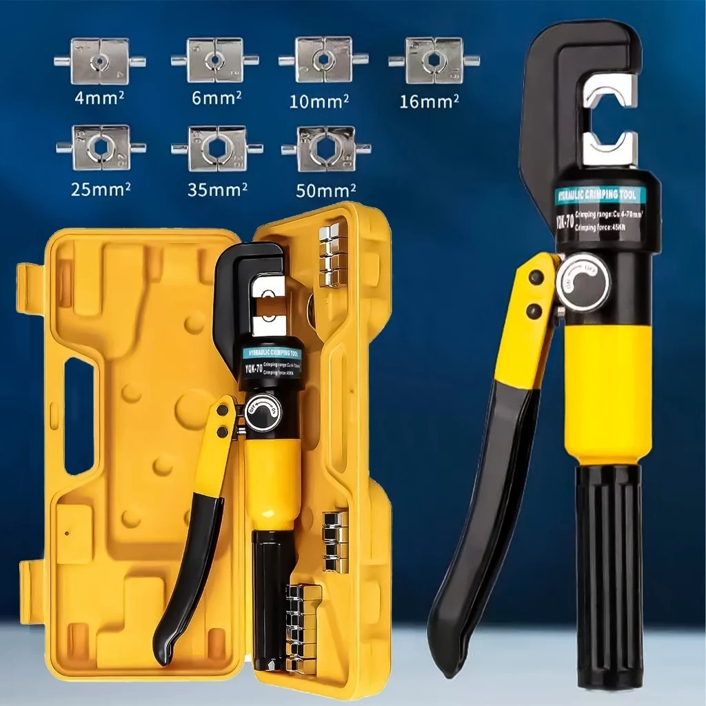 🍉nestthai🍉ชุดคีมย้ําหางปลา YQK-70 คีมไฮดรอลิก คีมย้ำหางปลา ย้ำสายไฟ ไฮดรอลิค Hydraulic clamp pliers 