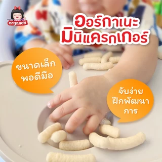 ออร์กาเนะ มินิแครกเกอร์ ข้าวสังข์หยด ผสมแครอท รสแอปเปิ้ล
