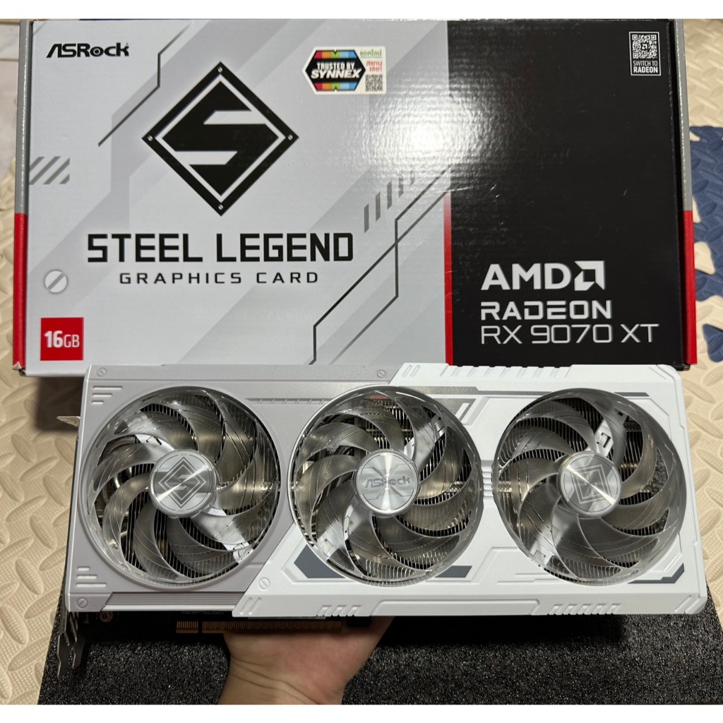 (การ์ดแสดงผล)RX9070XT  ASROCK STEEL LEGEND 16GB - 16GB GDDR6