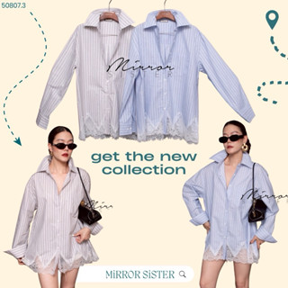 MirrorsisteR 50807.3 • เสื้อเชิ้ตโอเวอร์ไซซ์ชายแต่งลูกไม้