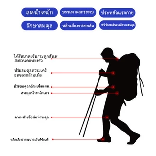 Aditurbo ไม้เท้าเดินป่า พับได้ น้ําหนักเบา 135cm ไม้เท้าเดินป่าแบบอลูมิเนียมอัลลอยด์สำหรับกลางแจ้ง