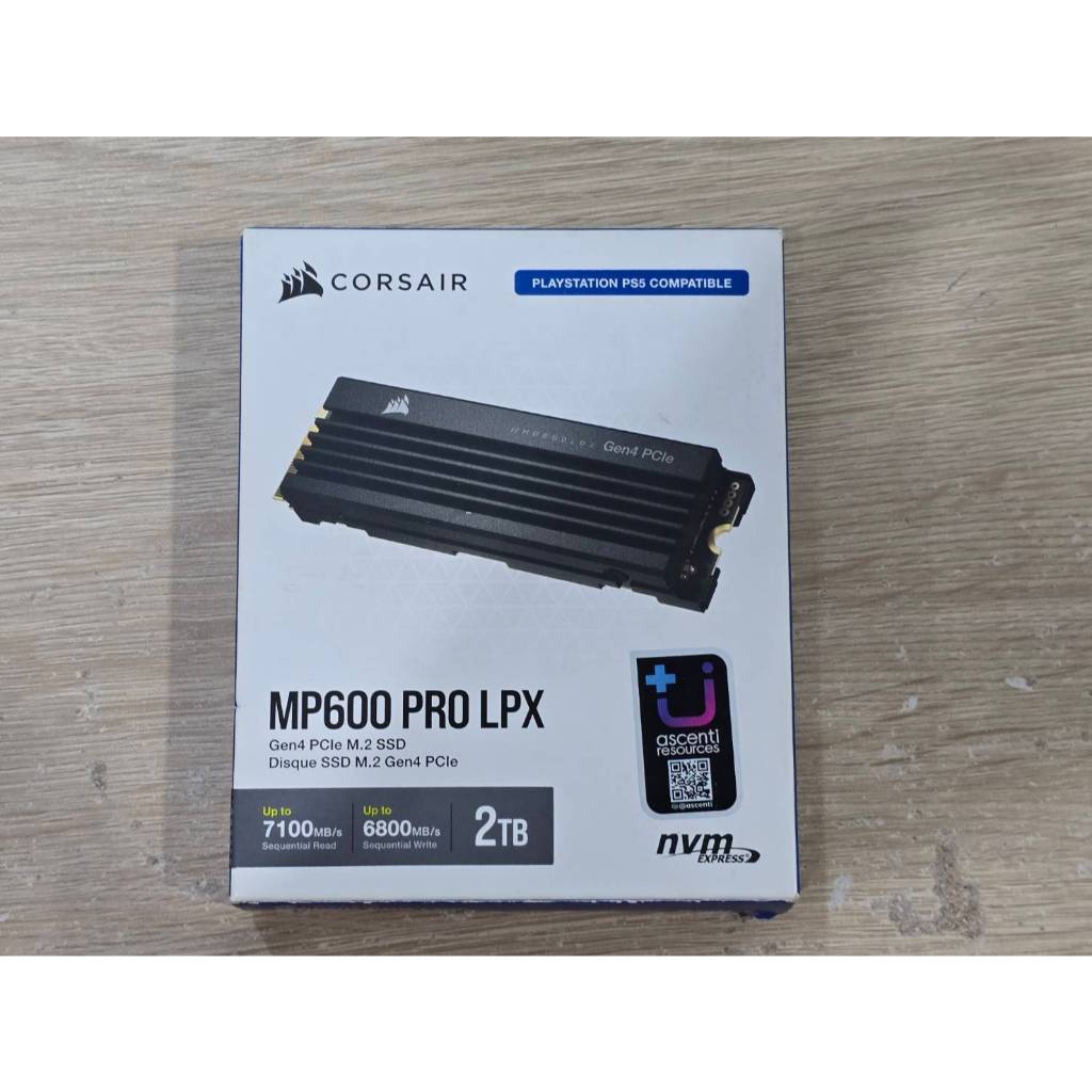 CORSAIR MP600 PRO LPX SSD M.2 NVME GEN4 2 TB มือ2 รองรับ PS5 มีประกัน 5/2030