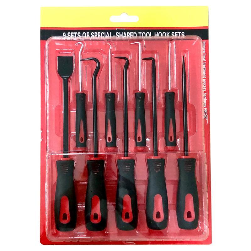 ชุดเครื่องมือ ชุดเครื่องมือถอดซีล 9PCS งานเพียบ! แหวนดูด ฯลฯ นำงานออก เกี่ยวซีล-แหวนสปริง-ปะเก็นได้ครบ