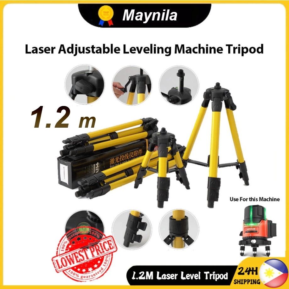 ขาตั้งเลเซอร์ 1.2 เมตร ขาตั้งวัดระดับ ปรับสูงต่ำได้ ขาตั้ง 3 ขา สำหรับเครื่องวัดระดับเลเซอร์ เลเซอร์วัดระดับ เลเซอร์ระดั