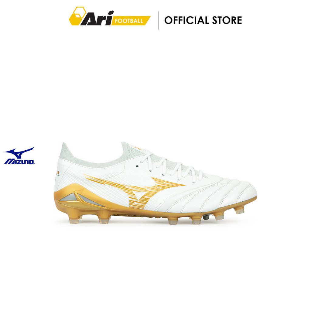 MIZUNO MORELIA NEO IV BETA ELITE FG - WHITE/MP GOLD (P1GA264250) รองเท้าฟุตบอล มิซูโน่ NEO IV BETA ELITE สีขาวทอง - รูปที่ 2
