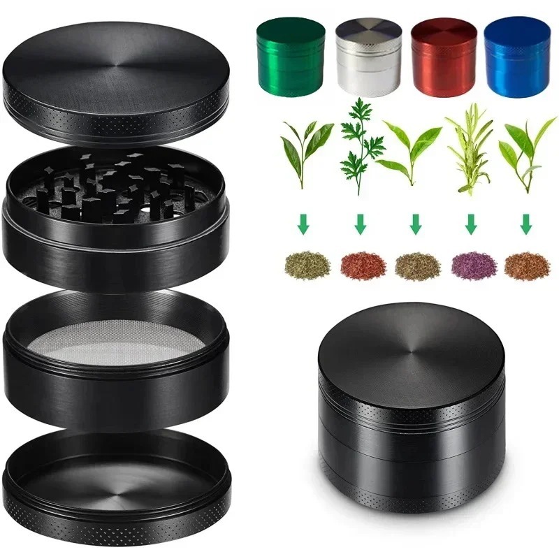 ที่บดสมุนไพร Grinder 40 mm. & 50 mm. & 63 mm. วัสดุโลหะ สแตนเลส บดละเอียด