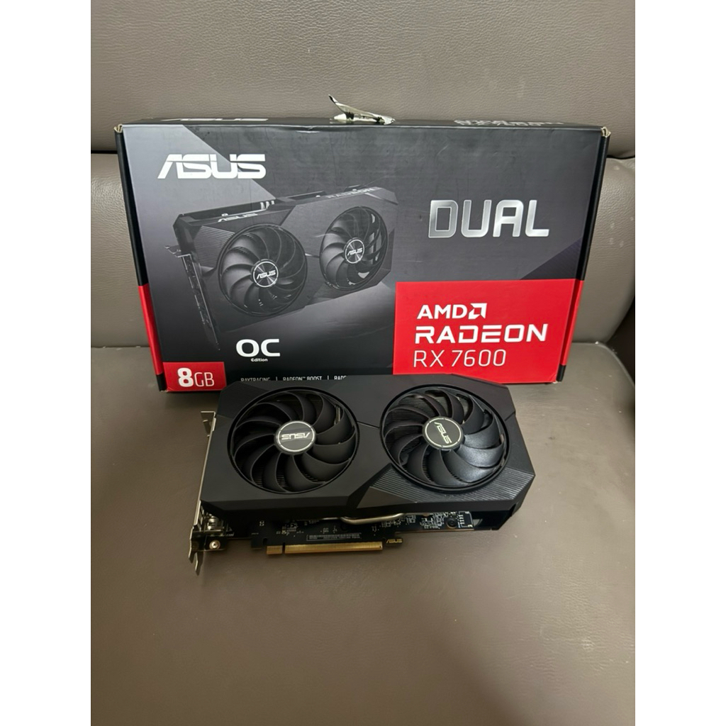 ASUS DUAL RX7600 O8G DDR6 ประกัน jib27/04/2570