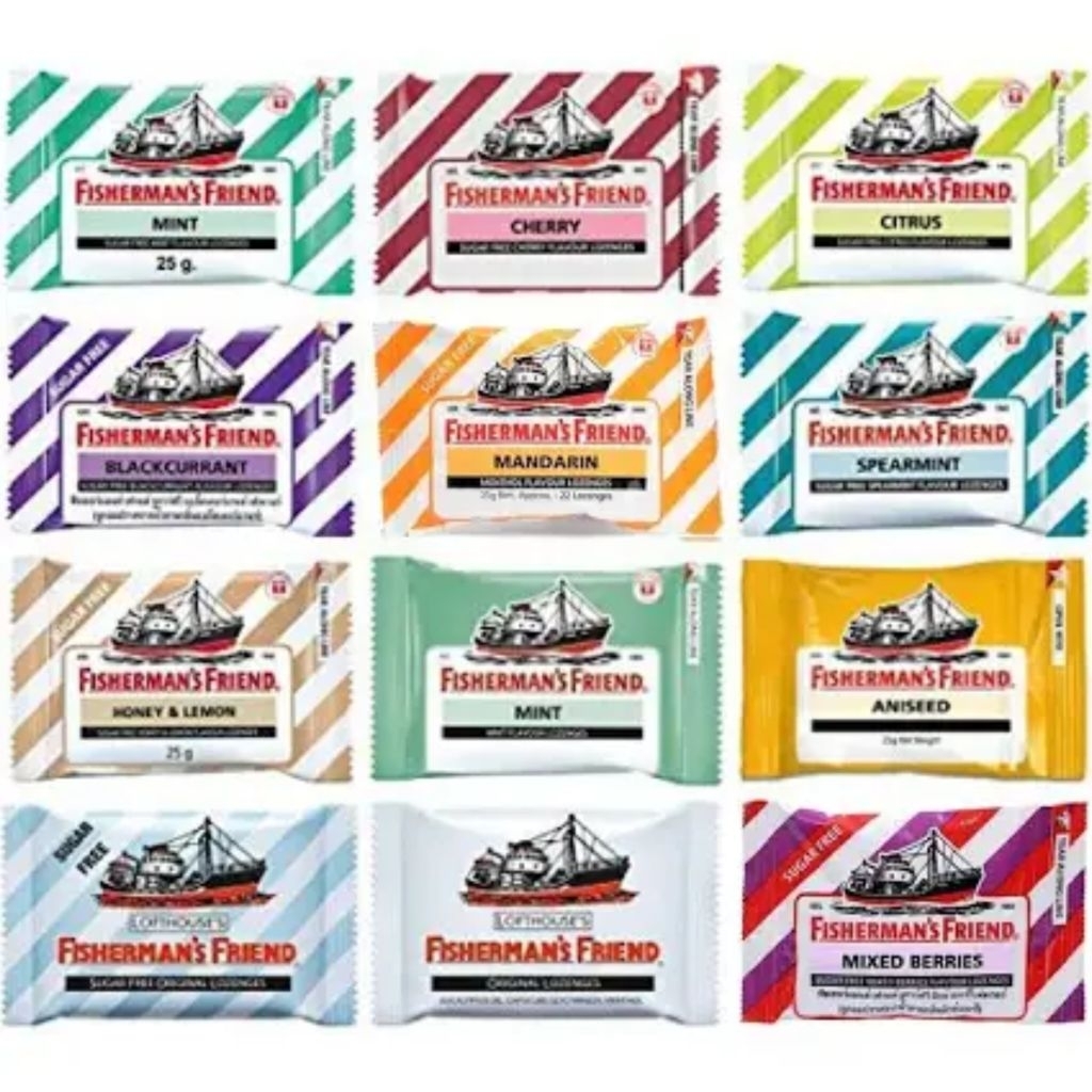 Fisherman’s Friend ลูกอม พืชเชอร์แมนส์ เฟรนด์ หอม เย็น ชุ่มคอ จากอังกฤษ  22-25 กรัม