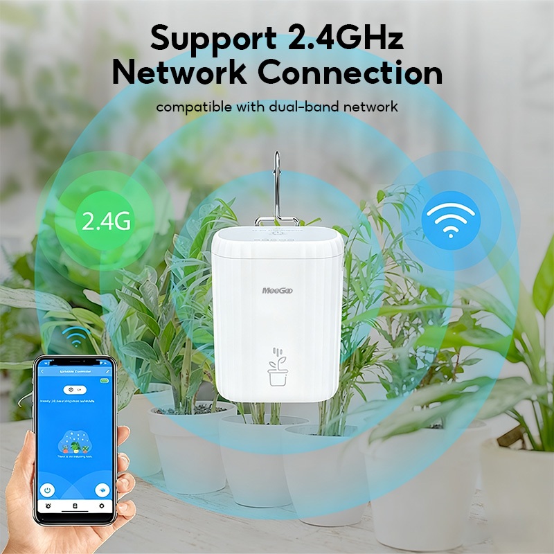 Tuya อุปกรณ์รดน้ําต้นไม้ ระบบรดน้ําอัตโนมัติ WIFI เครื่องตั้งเวลารดน้ำอัตโนมัติ ระบบชลประทานอัตโนมัต - รูปที่ 3