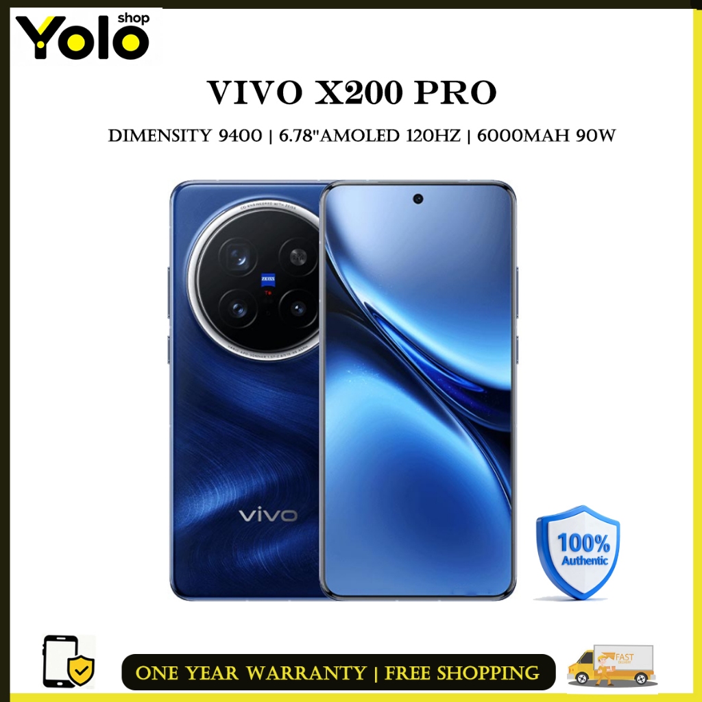 ViVO X200 Pro China Rom 5G Dimensity 9400 NFC 120Hz 6000mAh 90W 200MP IP69
