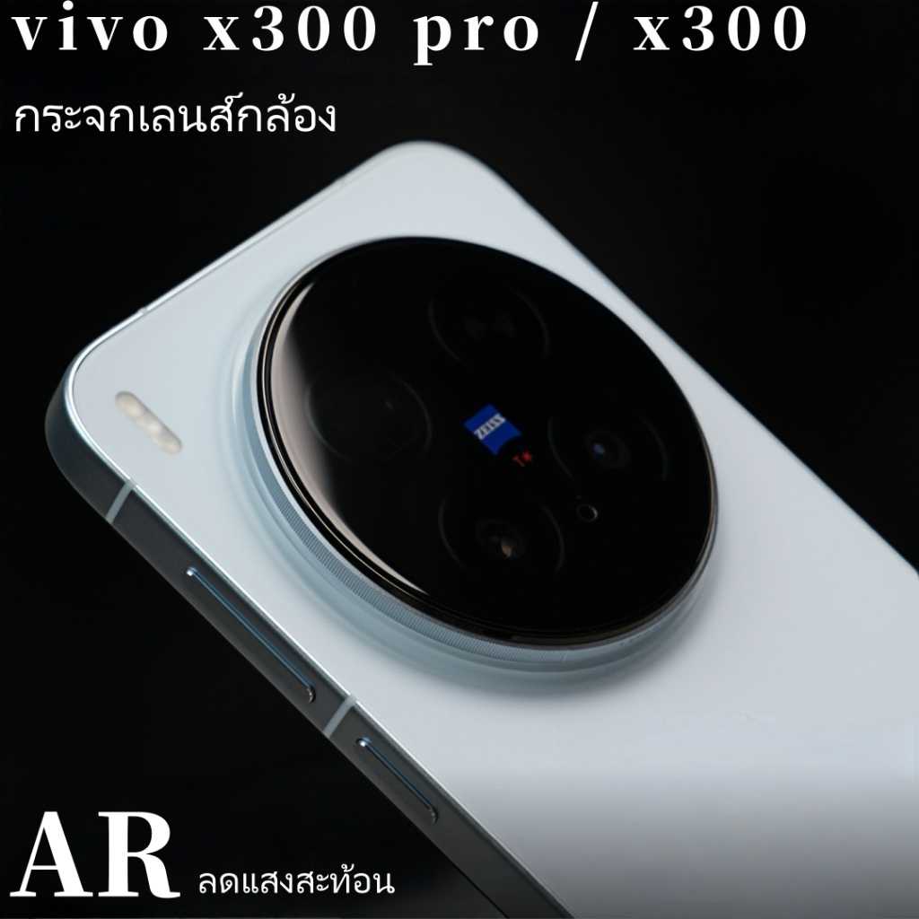 Brother Huang VIVO X300 Pro / 300 ฟิล์มเลนส์ ฟิล์มกระจกนิรภัย ARลดแสงสะท้อน เต็มจอ บางมาก ครอบคลุม