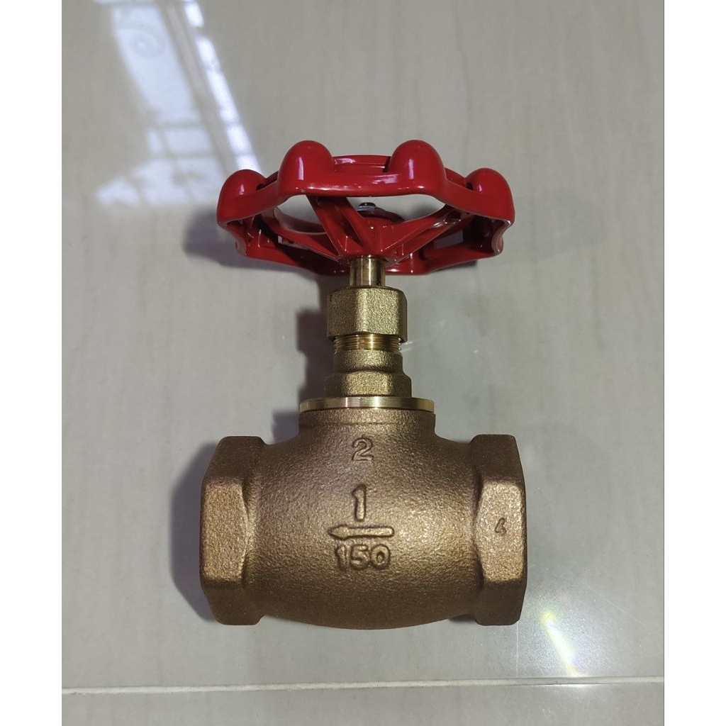 โกลบวาล์ว ทองเหลือง ประตูน้ำ ทองเหลือง คิทซ์ ขนาด 2 นิ้ว (Globe Valve) KITZ