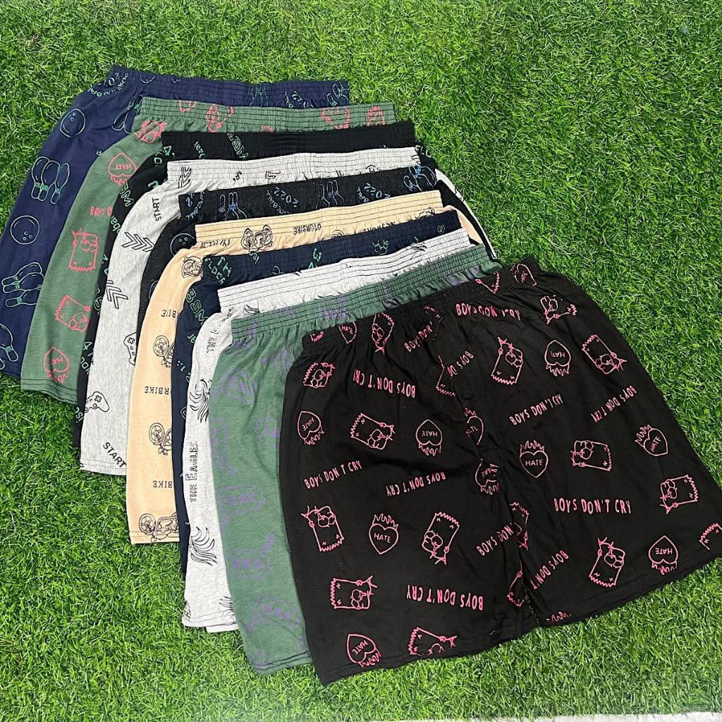 Set5ตัว] กางเกงบ็อกเซอร์ Boxer ผ้าCotton นุ่มใส่สบาย ไม่ย้วย สีสวย ส่งไว ฝ้าย - รูปที่ 2