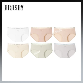 🎉Brasby🎉ชุดชั้นในผ้าฝ้ายแท้ กางเกงชั้นในผู้หญิง น่ารักและทันสมัย นุ่มสบายผิว ระบายอากาศดี ไม่รัดตัว