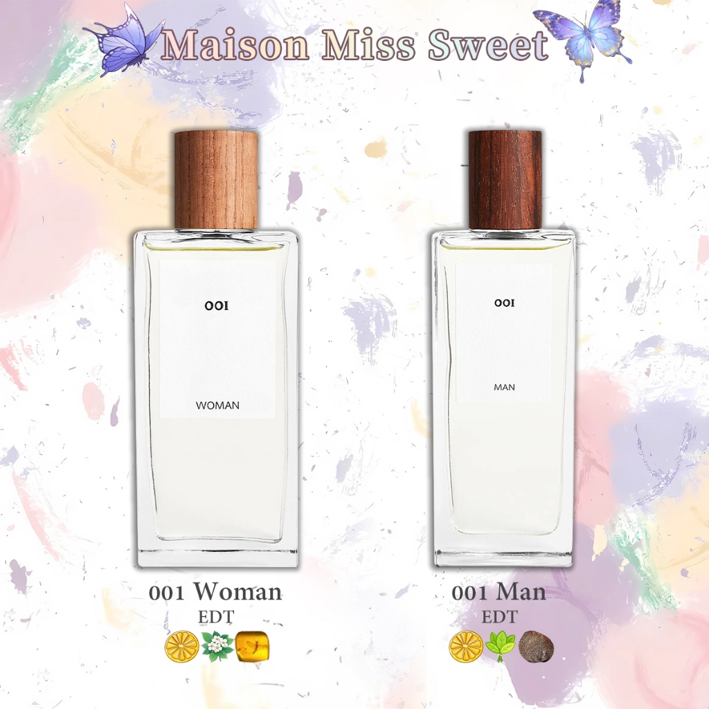 ของแท้💯 001 Man& 001 Woman EDT โทนอากาศยามเช้า หอมเบาๆ ใช้ได้ทั้งชายหญิง โทนยูนิเซ็กส์สดชื่น ธรรมชาต