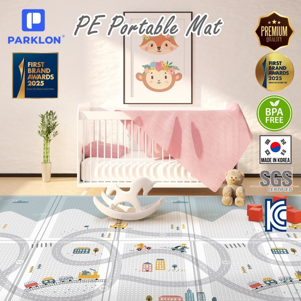 [12 colors] PARKLON PE Portable Mat แผ่นรองคลานเกาหลีพับได้ เสื่อแคมป์ปิ้ง เสื่อปิคนิคเกรดพรีเมี่ยม - รูปที่ 5