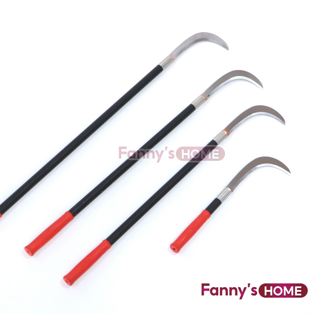 เคียว102CM เคียวเหล็กแมงกานีส มีดด้ามยาว ขอบคม ด้ามจับกันลื่น ใบมีดโค้ง แข็งแรงทนทาน ตัดแต่งกิ่งได้ในคราวเดีย เคียวทำสวน - รูปที่ 5