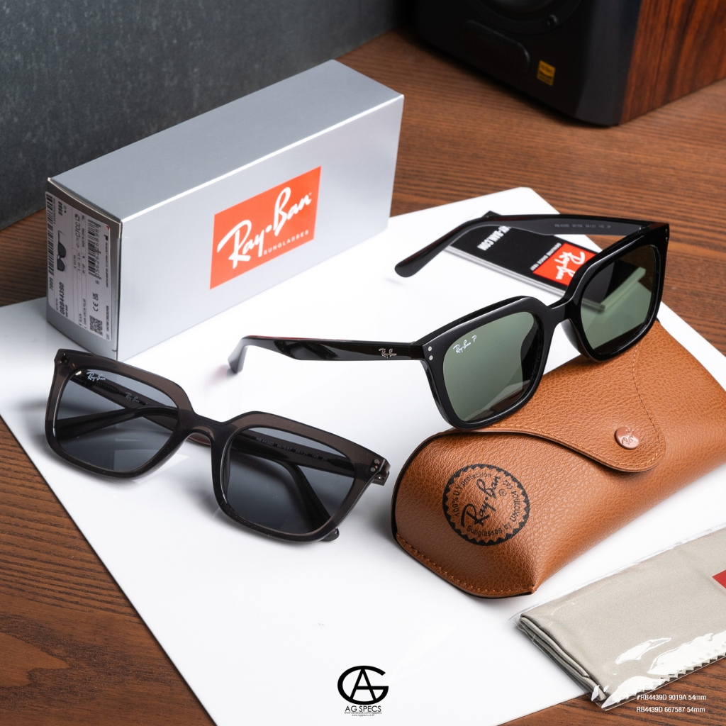แว่นกันแดด Ray-Ban Sqaure New รุ่น RB4439D อุปกรณ์ครบ ของแท้ประกันศูนย์ไทย