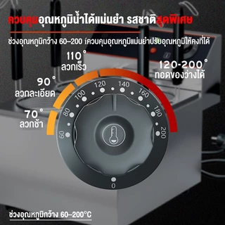 LENODI 4ช่องและ หม้อลวกเส้นก๋วยเตี๋ย วหม้อลวกเส้นไฟฟ้า ความร้อนสม่ำเสมอ สแตนเลสอย่างดี