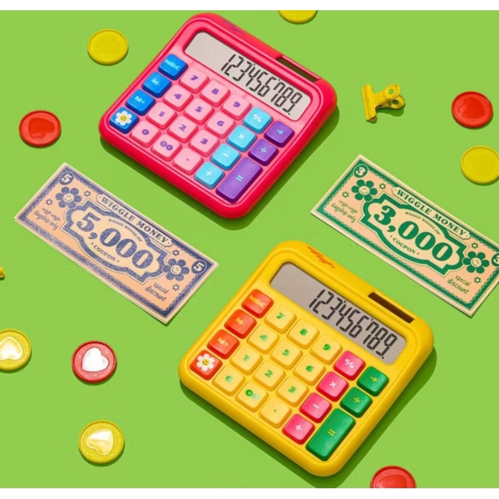 เครื่องคิดเลข wiggle wiggle รุ่นใหม่ พร้อมส่ง ของแท้ 🇰🇷