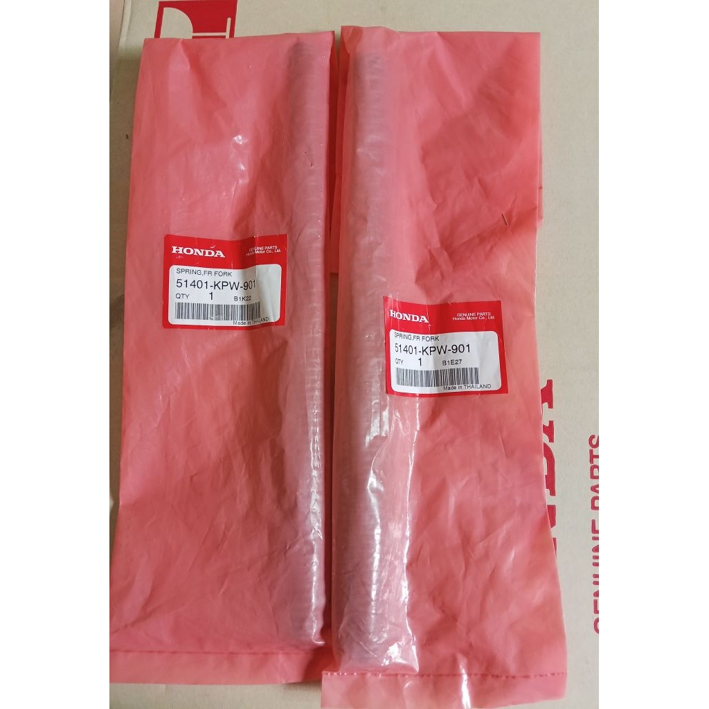 สปริงโช๊คหน้า Wave100 ทุกรุ่น แท้เบิกศูนย์Honda 51401-KPW-901