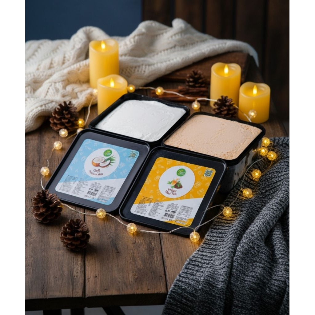 ไผ่ทองไอสครีม กล่อง=1.1 กก./ ไพนต์=300 ก./ ถ้วย 70 ก. // Paithong Ice Cream size box=1.1 kg./ Pint=3