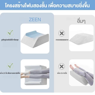 หมอนรองขา หมอนรองขาเพื่อสุขภาพ ยกขาสูง สำหรับผู้เจ็บขา เมมโมรี่โฟม อนุภาคกันลื่นที่ด้านล่าง