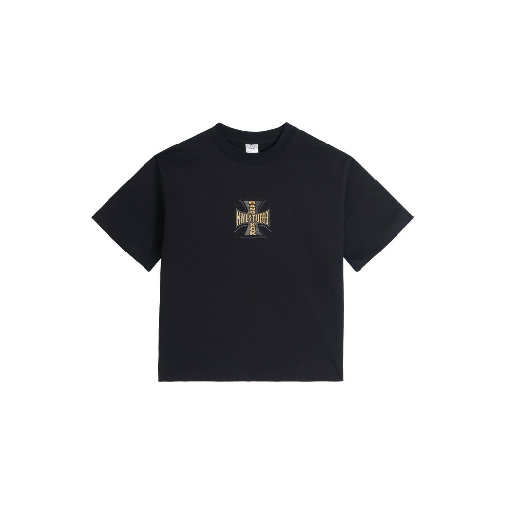 44TEES 14 Boxy Black เสื้อยืดสีดำ