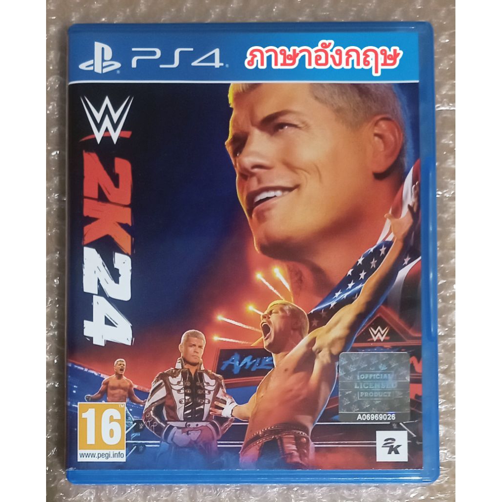 WWE 2K24 ภาษาอังกฤษ PS4 EN PLAYSTATION 4 กีฬา มวยปล้ำ W2K24 W 2K 24 2024 SPORTS WRESTLING PS5 EU SPO